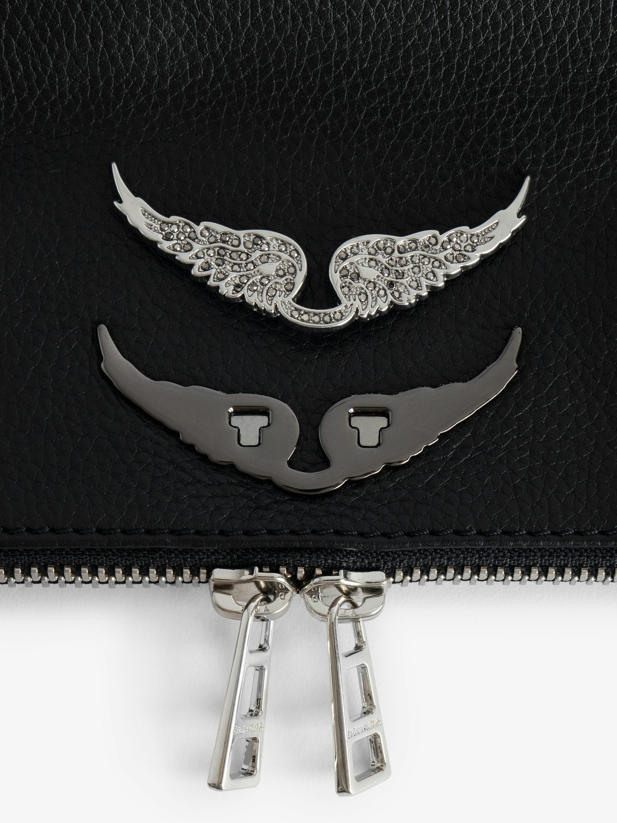 Pochette Rock Swing Your Wings - Pochette Rock  en cuir à aile Swing Your Wings interchangeables.